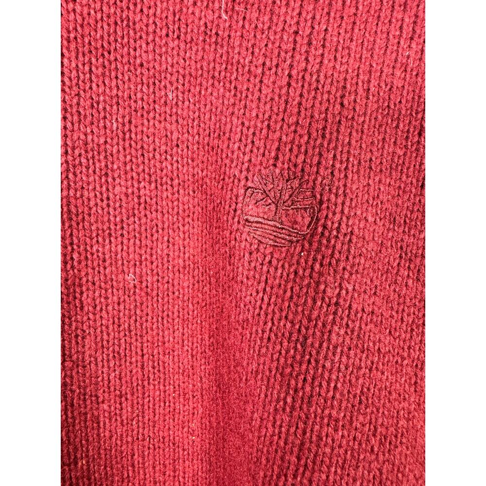 Timberland Lambswool Xxl Men's Red Pullover Sweater View 3